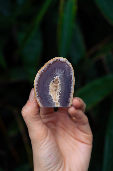 Blue Lace Agate Cave with Druzy